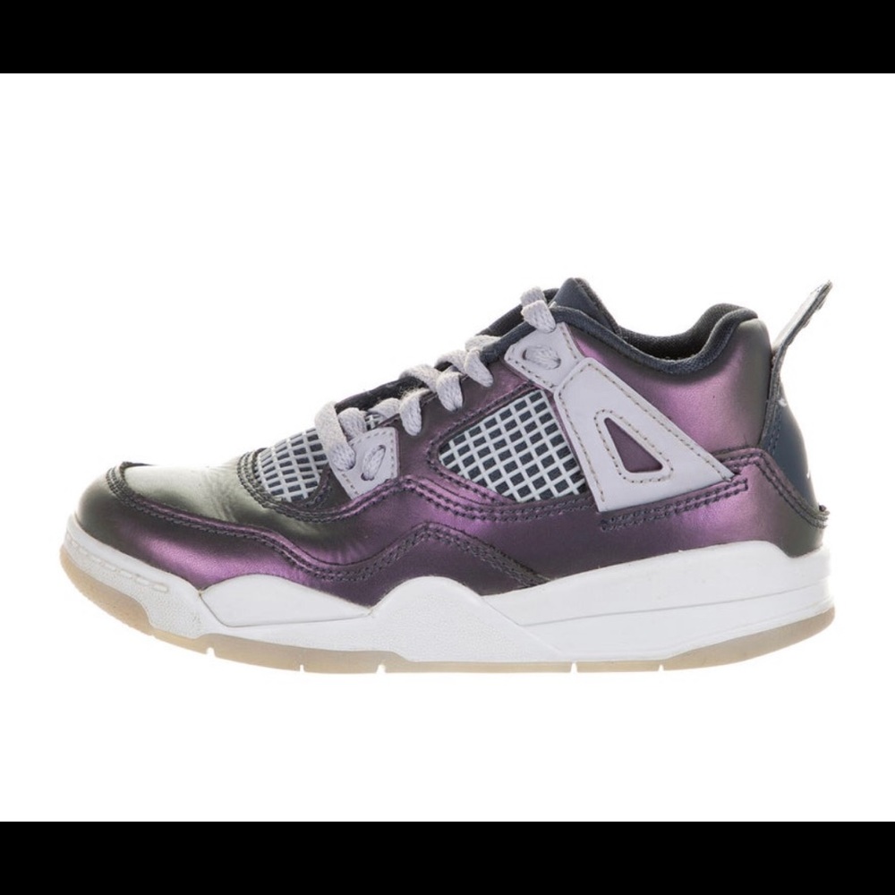 Metallic Purple Air Jordan 4 Retro Toddler